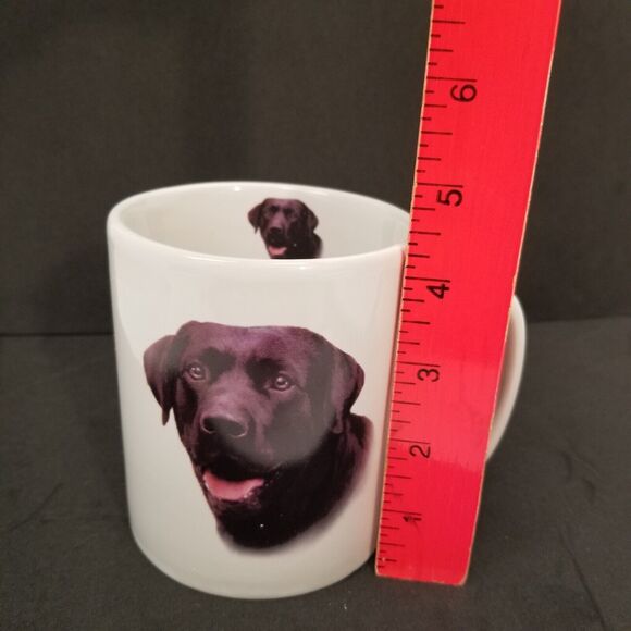 Large Ceramic Taskets Black Lab Labrador Retriever Dog Coffee Mug Cup - Picture 6 of 6